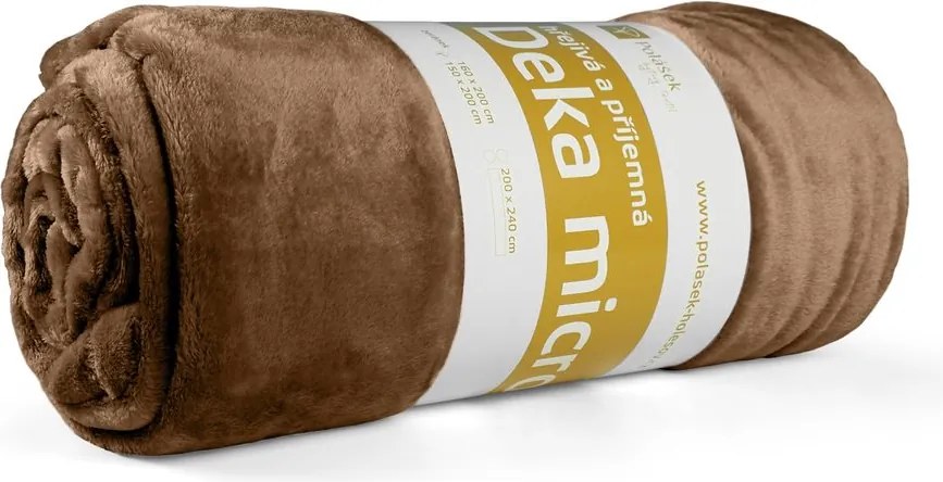 Polášek Deka MIKROFLANEL - Oriešková | 150 x 200 cm