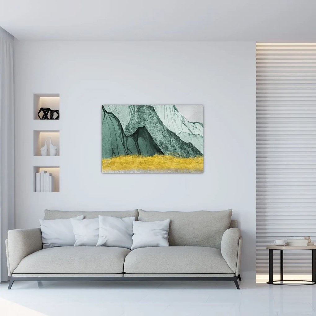 Obraz - Smaragdové hory N⁰2 (90x60 cm)