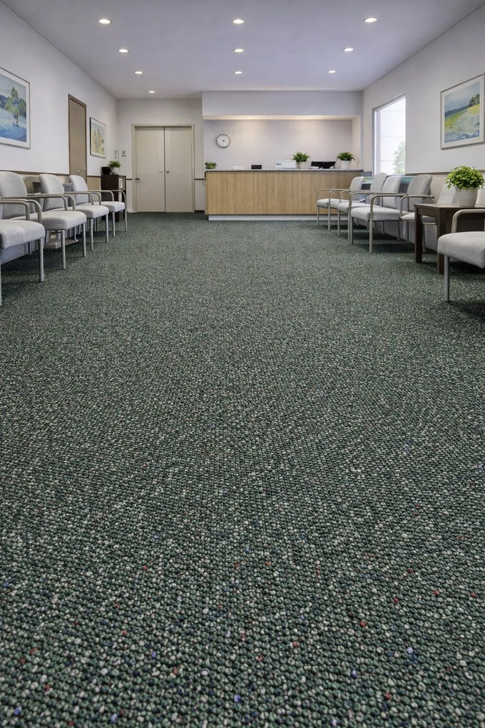 Timzo, Koberec metráž New Techno 3547 zelené, na mieru, šíře 4m, zelená, ab (mriežka), chodba / predsieň