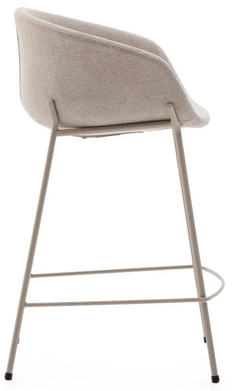 Béžová barová stolička (výška sedadla 65 cm) Yvette – Kave Home