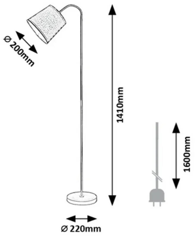 Rabalux 6639 stojaca podlahová lampa