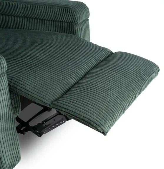 Masážne kreslo ANDREA, zelený menčester