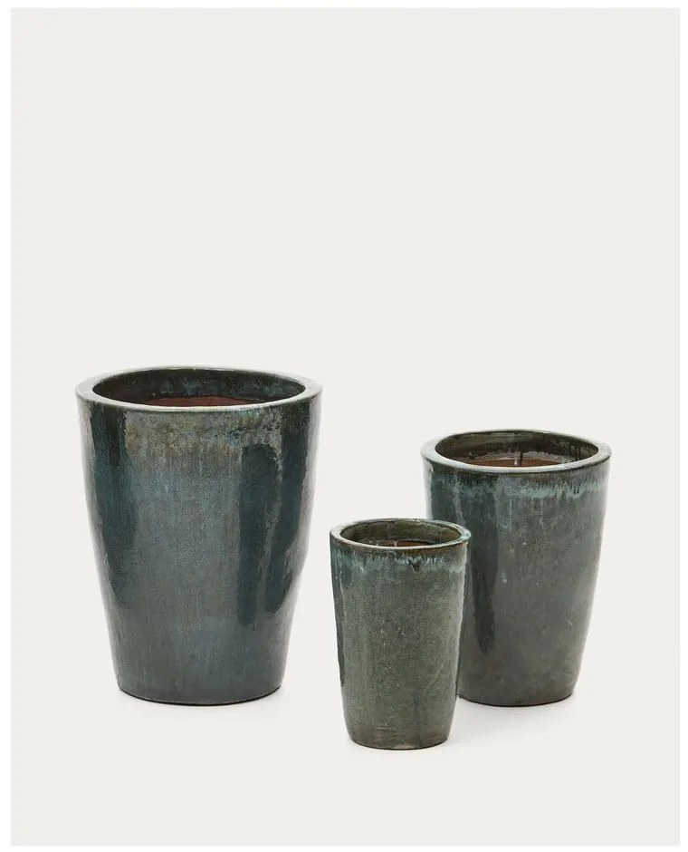 Kvetináče z terakoty v súprave 3 ks ø 47 cm Rotja – Kave Home