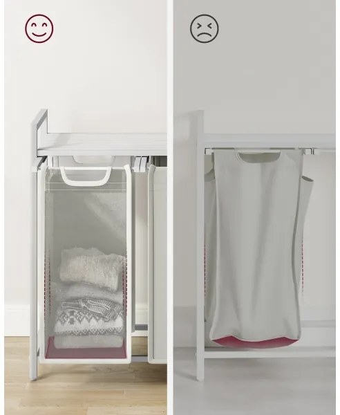 Kôš na bielizeň REX biely