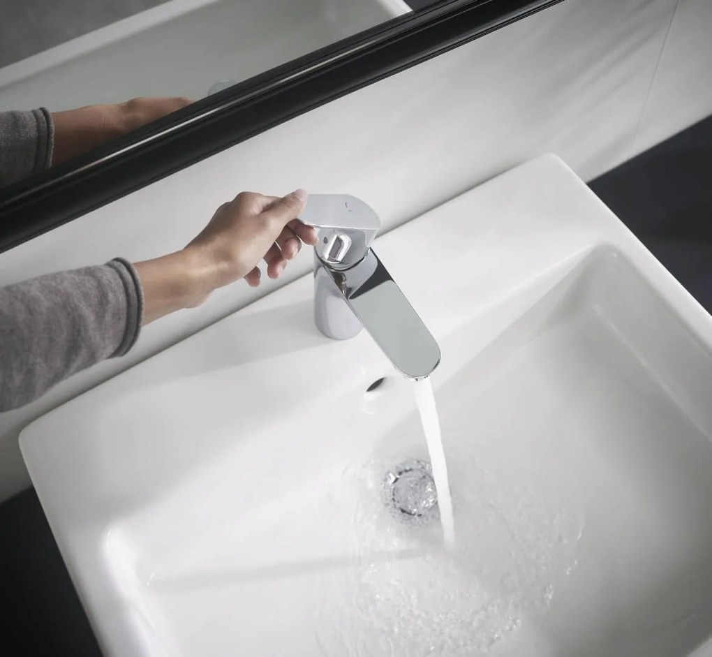 Hansgrohe Focus E2, páková umývadlová batéria 100 CoolStart, s výpusťou, chrómová, HAN-31621000