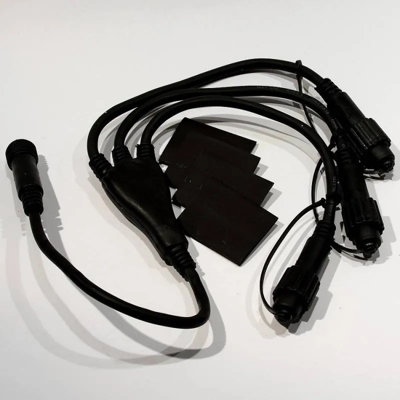 LED světelná sada na vánoční stromy vysoké 12-14 m, ledová bílá s Flash, dekory DZX0EFD08