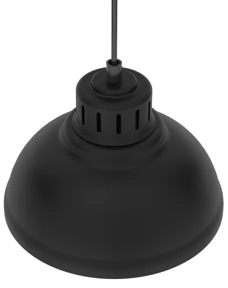 Luster na lanku SVEN 4xE27/15W/230V čierna