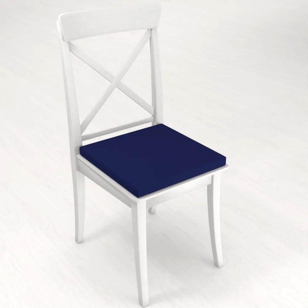 Biante Štvorcový podsedák Rongo RG-084 Námornícka modrá  - 38x38x3 cm