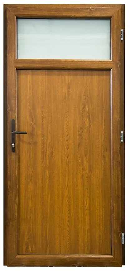 Dvere vchodové Easy Eco D17 90P zlatý dub