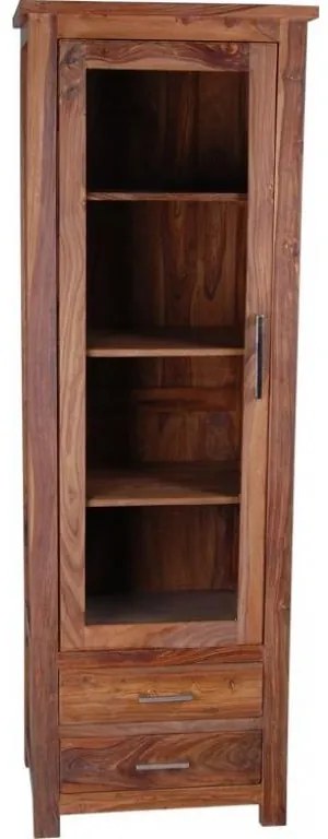 furniture-nabytek.cz - Luxusná vitrína z masívneho dreva palisander 60x180x45