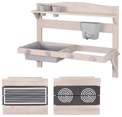 roba Kuchynka na zavesenie (85 x 35 x 65 cm, sivá) (100393152)