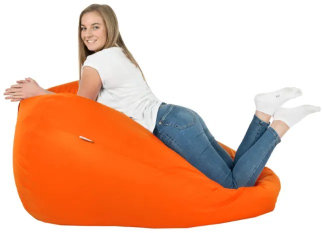 Sedací vak SAKO oranžový ekokoža