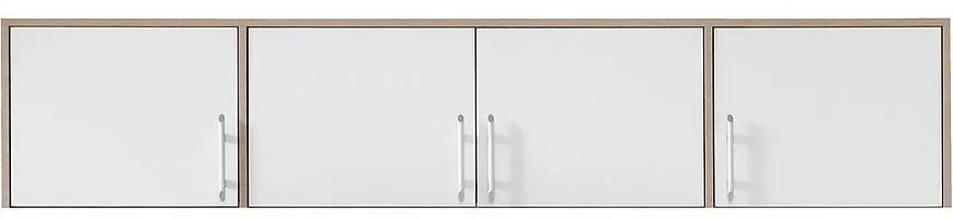 Nadstavec na skriňu Smart  SRN1 200 cm dub sonoma/biela