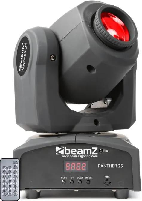 Beamz Panther 25 LED Spot Movinghead, 7 gobo vzorov, 7 farieb, diaľkový ovládač