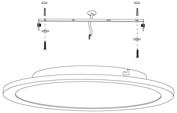 Eglo 98208 - LED Stmievateľné stropné svietidlo SARSINA-A LED/19,5W/230V + DO
