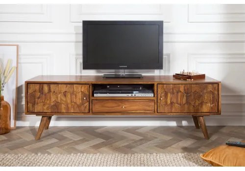 TV-skrinka 39744 140cm Masív drevo Palisander Retro - Komfort-nábytok