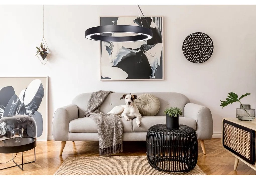 Toolight Toolight, LED stropné svietidlo 60cm, 27W, APP1282-1CP, čierna, OSW-00940