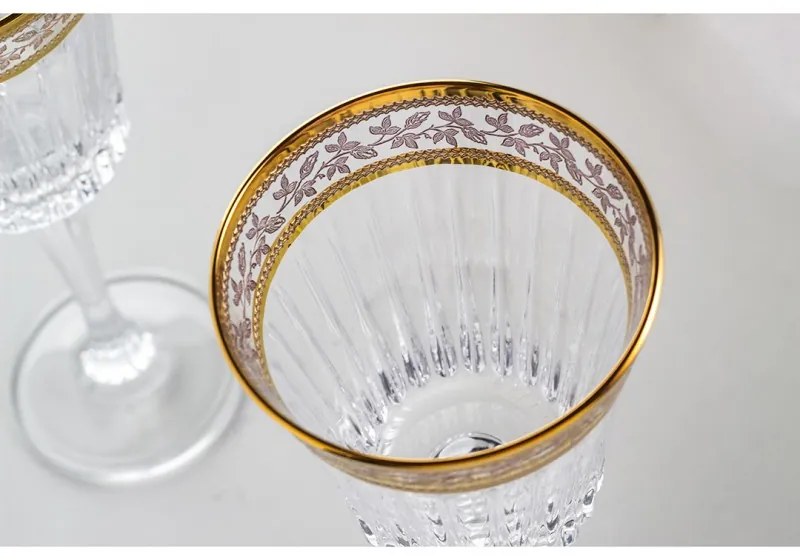 BOHEMIA PRESTIGE DORATO POHÁR NA VÍNO 300ML SADA 6 KS