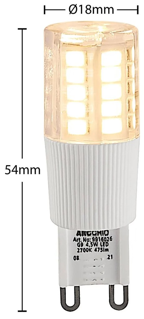 Arcchio LED s kolíkovou päticou G9 4,5W 2 700K 2ks
