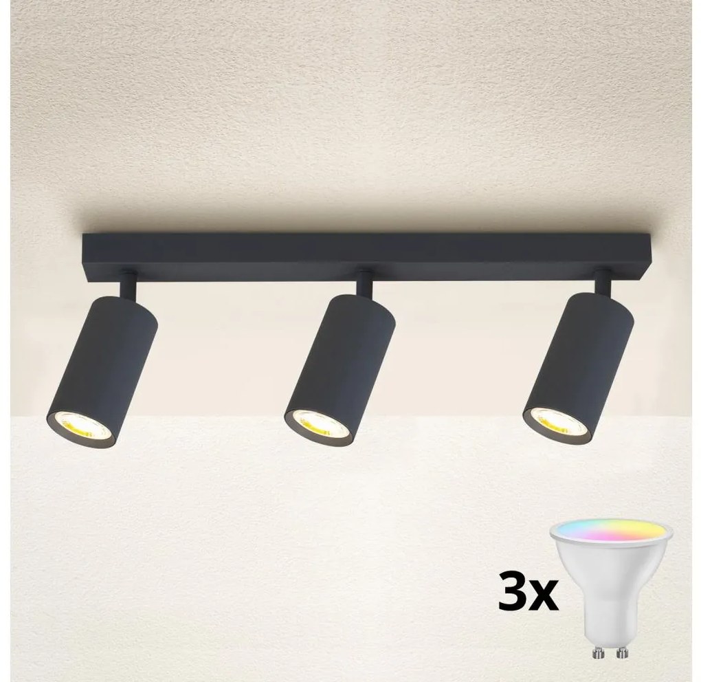 Brilagi - LED stmievateľné bodové svietidlo SELE 3xGU10/6,5W/230V antracit