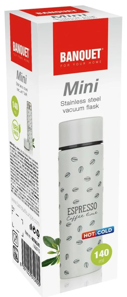 Banquet Termoska nehrdz. MINI 140 ml, espresso