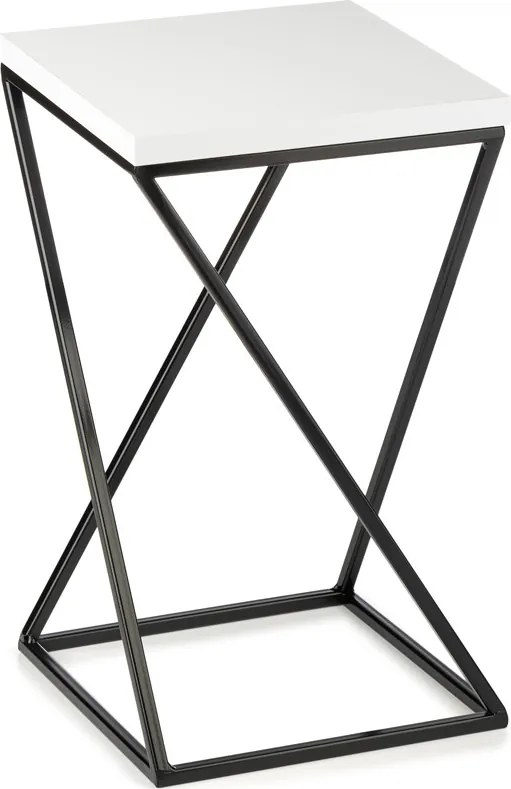STOJAN NA KVETINÁČ LOFT7 40X24X24 CM ČIERNA/BIELA