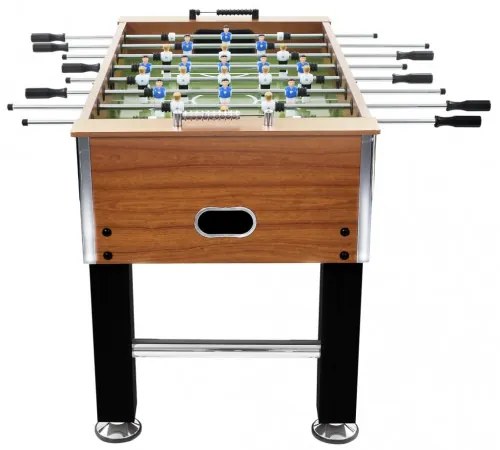 vidaXL Stolný futbal oceľ 60 kg 140x74,5x87,5 cm bledohnedý a čierny-