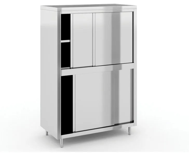 Nerezová skriňa na riad, 1200 x 500 x 1800 mm