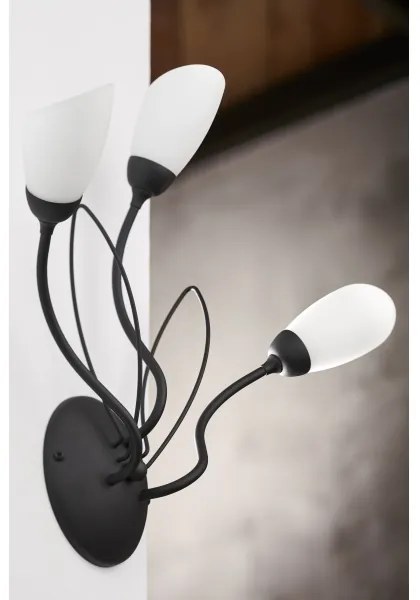 Jupiter 2059 - Nástenné svietidlo GLORIOSA 3xG9/14W/230V čierna