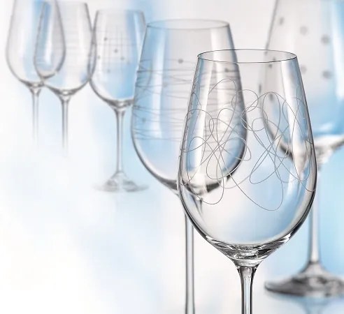 VÝPREDAJ Crystalex Poháre na víno VIOLA ELEMENTS 450 ml