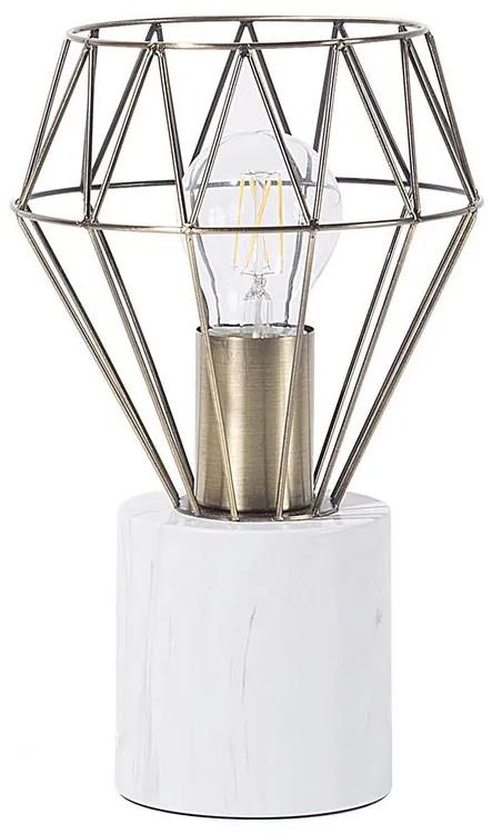 Malá mosadzná kovová lampa MOONI Beliani