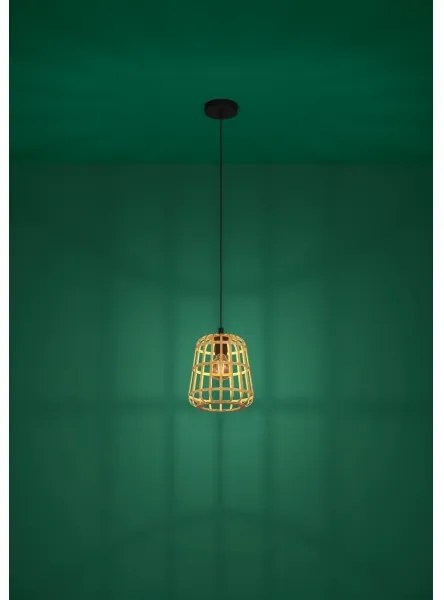 Eglo 390152 - Luster na lanku MONTEZUELO 1xE27/40W/230V pr. 24 cm bambus