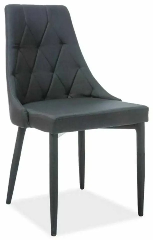 Jedálenská stolička Trix B Velvet, čierna