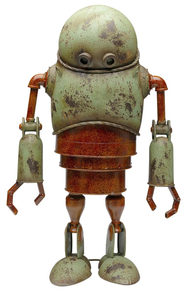 Robot Lamy dekoračná soška zelená 84 cm