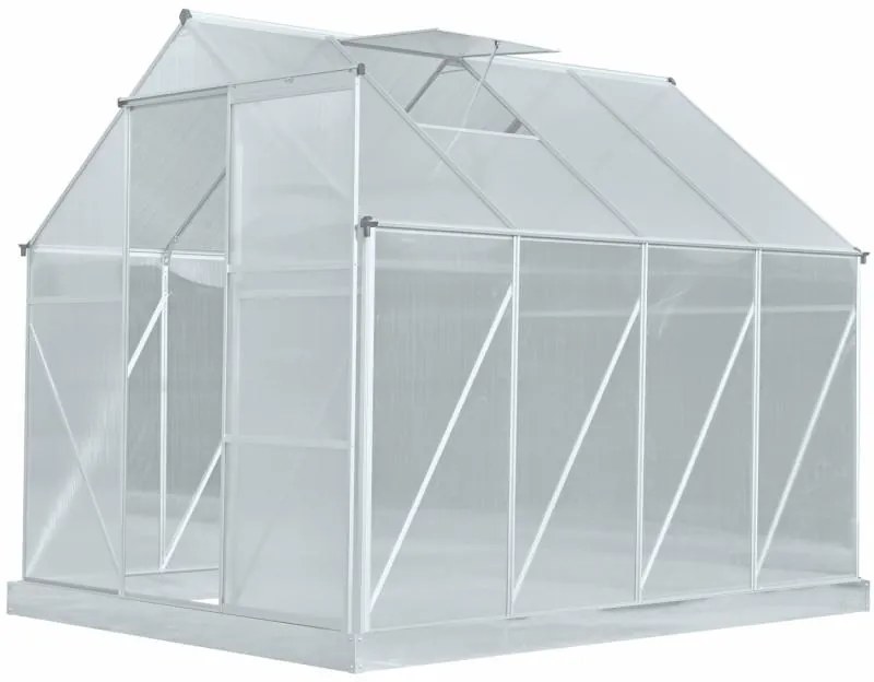 GARDEN LINE Záhradný skleník alu polykarbonát 250 x 190 x 195 cm