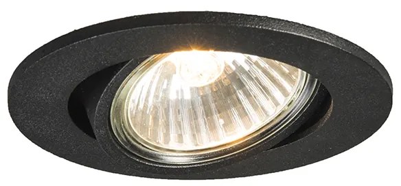 Inteligentné zapustené bodové svietidlo čierne nastaviteľné vrátane Wifi GU10 - Cisco