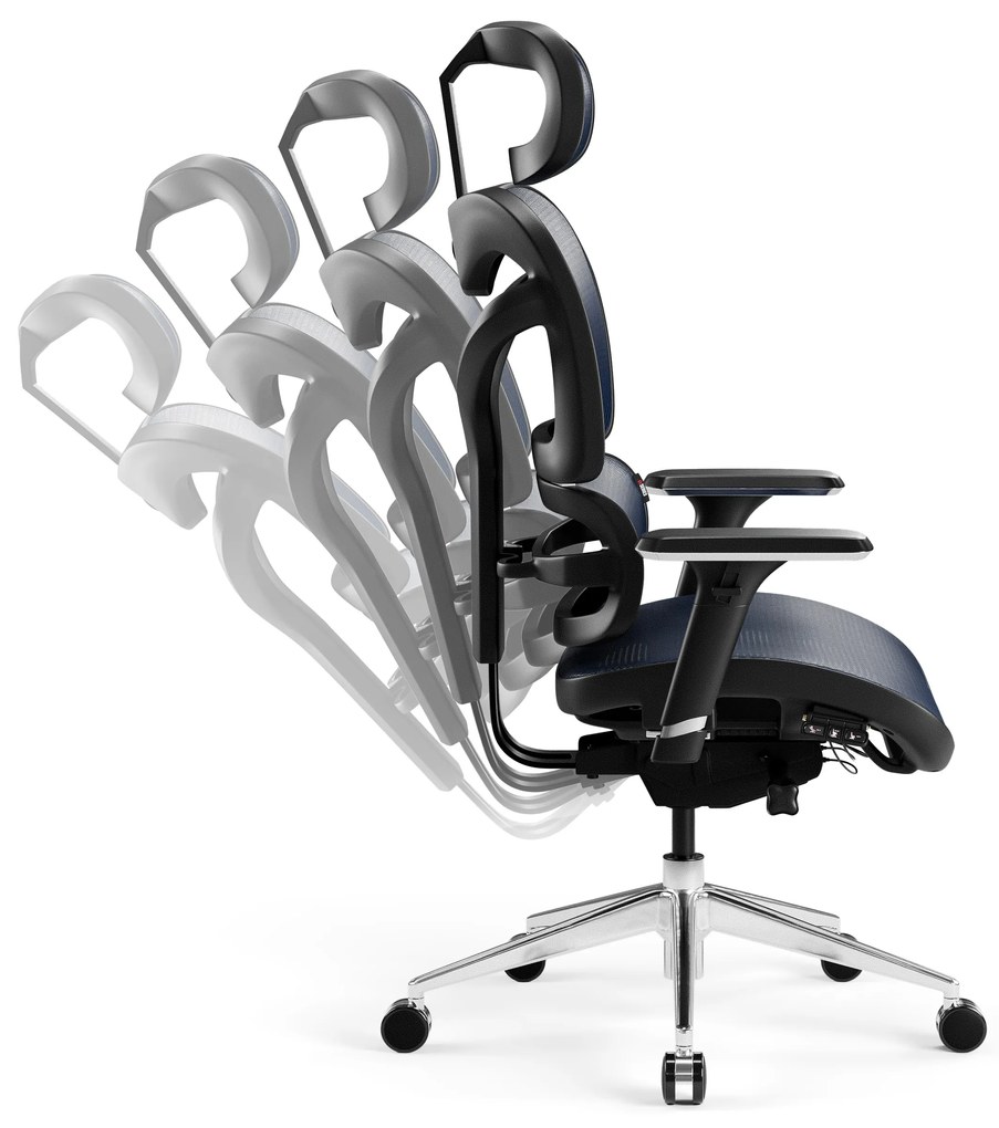 Ergonomické kreslo Diablo V-Commander: Čierno-Modré