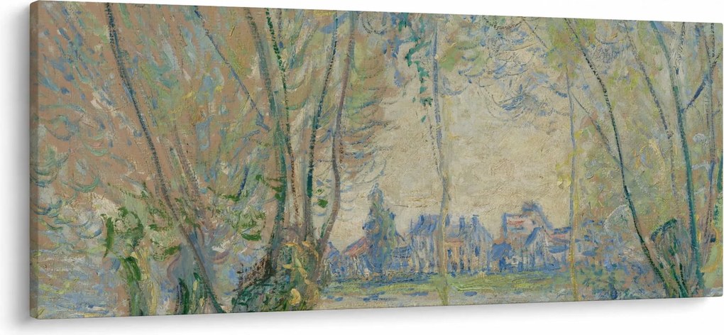 Obraz - Claude Monet, Woman Seated under the Willows, reprodukcia (120x50 cm)