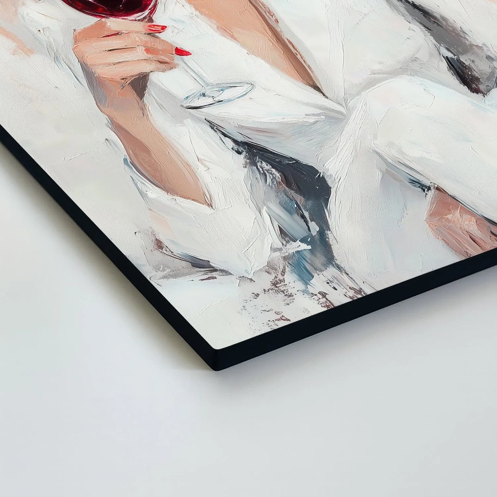 DUBLEZ | Fashion art obraz - Žena s vínom