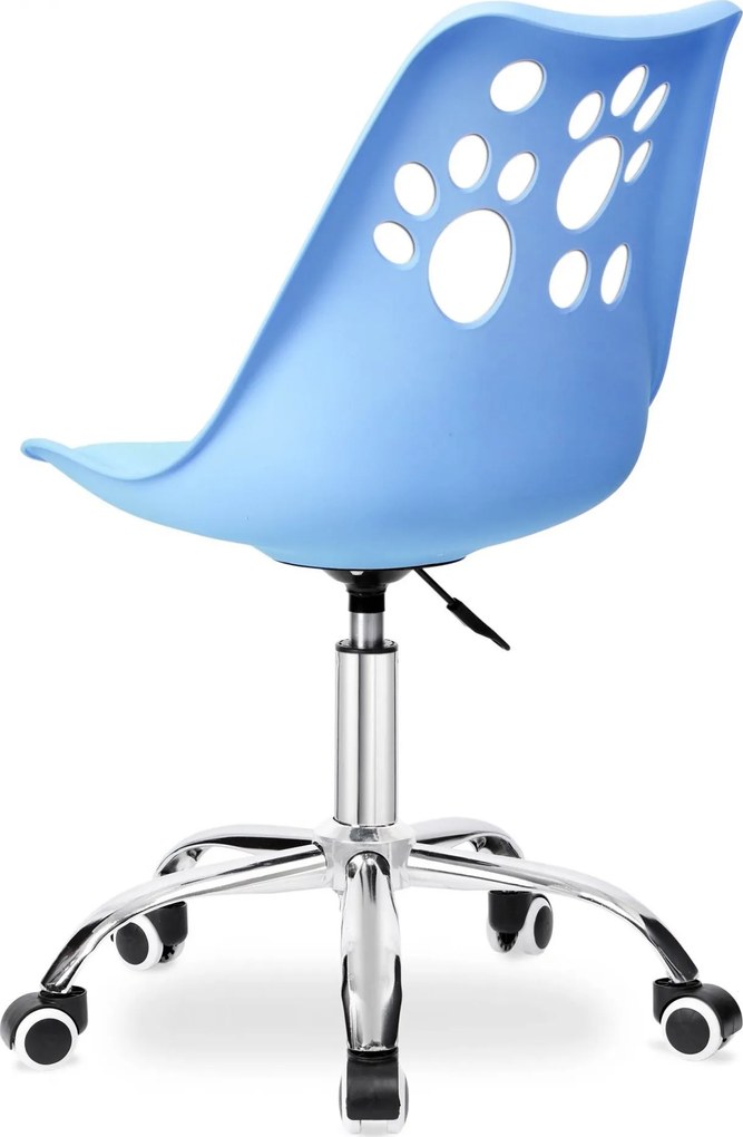 Modrá otočná stolička Grover