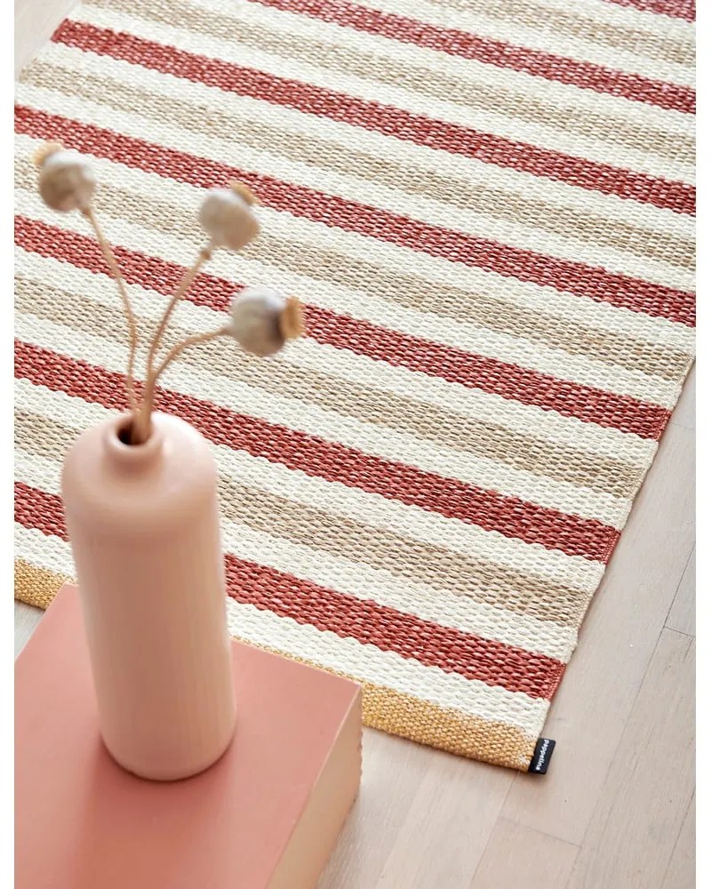 Vnútorný a vonkajší behúň v tehlovo-krémovej farbe 85x200 cm Teo Brick – Pappelina