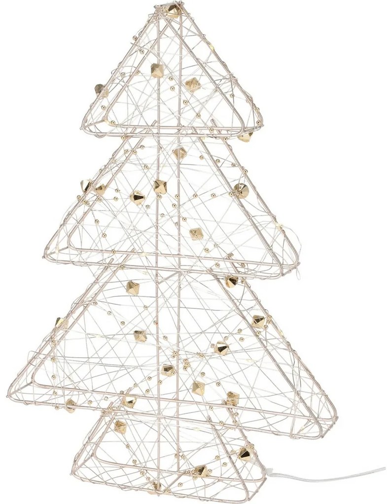 Vianočný LED stromček Goldwire zlatá, 21 x 30 cm