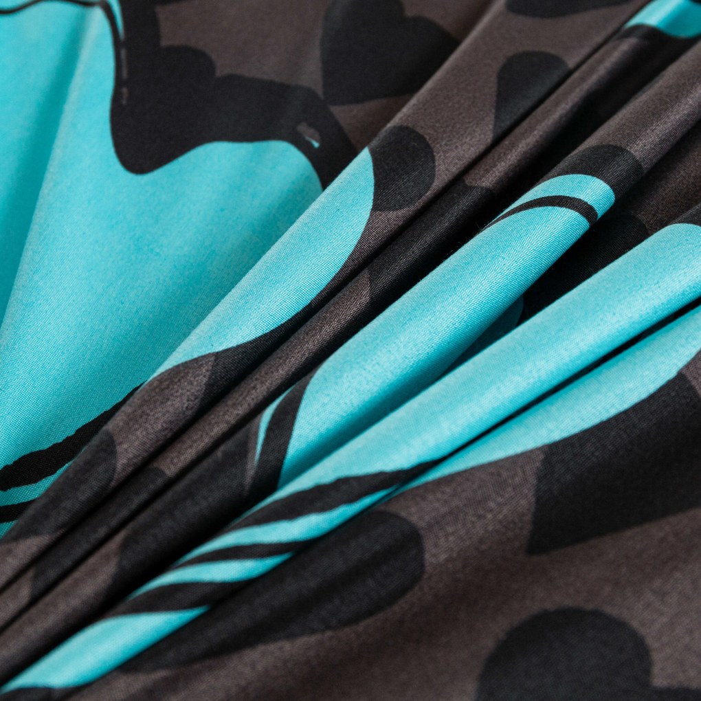 Obliečka na vankúš z mikrovlákna KASUGA 50x70 cm, tyrkysová