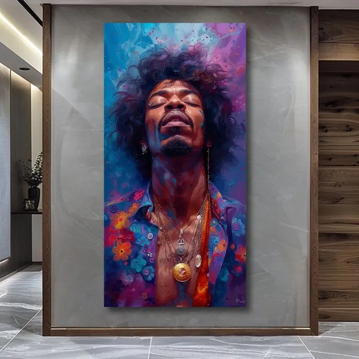 Obraz Jimi Hendrix - Explózia harmónie | 100% originál domaľovaný akrylom