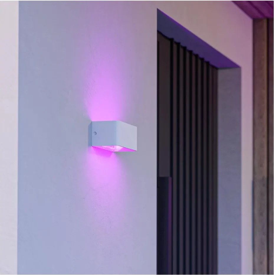 Eglo 901955 - LED RGBW Stmievateľné vonkajšie nástenné svietidlo SANIA-Z LED/10W/230V IP55 biele