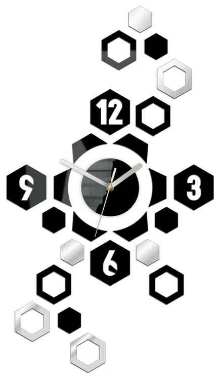 Moderné nástenné hodiny HEXAGON