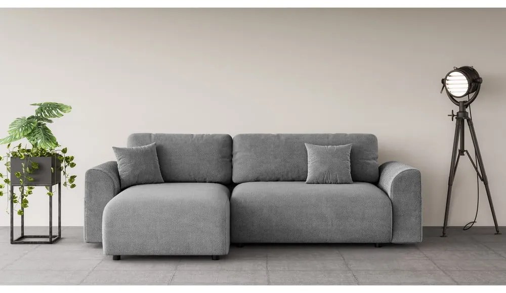 Sivá rozkladacia rohová pohovka (variabilná) Lorine – Ropez