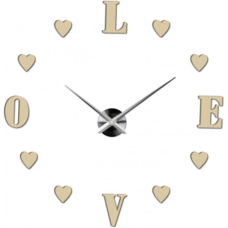 Moderné nalepovacie nástenné hodiny | 3D hodiny 12S011-Wanduhr