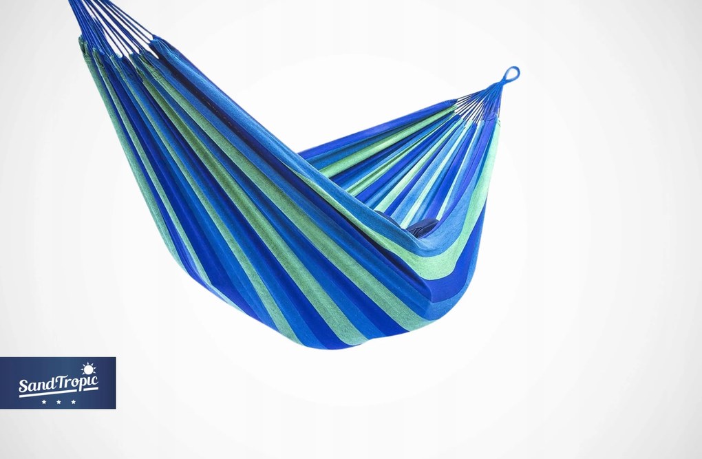 Závesná hojdacia sieť pre 2 ľudí modrá