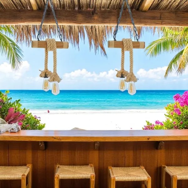 Brilagi - Luster na reťazi KOS 2xE27/60W/230V buk